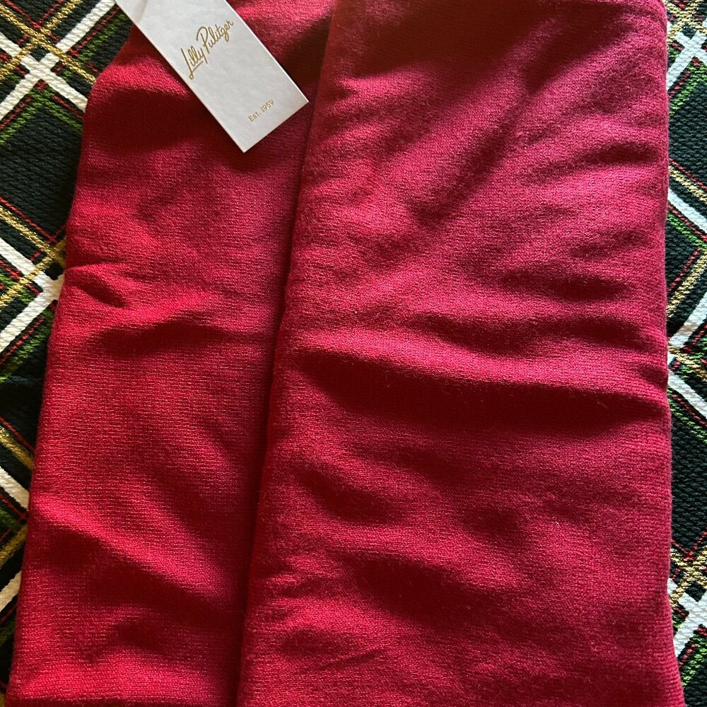 New Lilly Pulitzer Lanelle 2% Cashmere Wrap Pink Muse, Malbec Red, or Leaf Green
